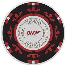 1 Unze Silber Casino Royale Chip James Bond 007 (Auflage: 2.500 | coloriert)