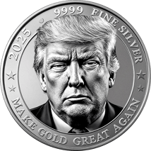 1 Unze Silber Donald Trump Make Gold Great Again 2025 (Auflage: 1.000 | Polierte Platte)