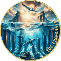 1 Unze Silber Mystisches Atlantis 2024 (Auflage: 50 | teilvergoldet)