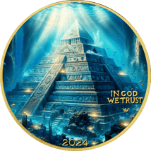1 Unze Silber Mystisches Atlantis 2024 (Auflage: 50 | teilvergoldet)