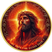 1 Unze Silber Jesus Christus 2025 (Auflage: 100 | teilvergoldet)