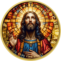1 Unze Silber Jesus Christus 2025 (Auflage: 100 | teilvergoldet)