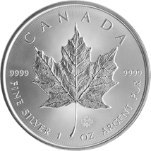 1 Unze Silber Maple Leaf 2014