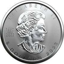 1 Unze Silber Maple Leaf Halloween - Heulender Wolf 2023 (Auflage: 2.023 | coloriert)