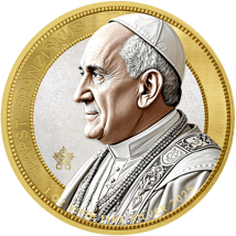 1 Unze Silber Pontifex Maximus 2025 (Auflage: 299 | teilvergoldet)