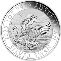 1 Unze Silber Perth Mint Schwan 2025 (Auflage: 25.000)