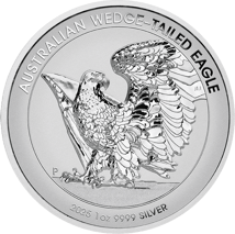 1 Unze Silber Wedge Tailed Eagle 2025 (Auflage: 3.000 | High Relief | Polierte Platte)