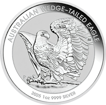1 Unze Silber Wedge Tailed Eagle 2025 (Auflage: 50.000)