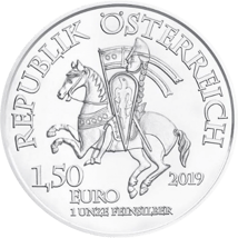 1 Unze Silber Österreich 2019 825 Jahre Münze Wien - Robin Hood