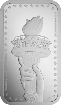 1 Unze Silberbarren Statue of Liberty