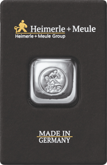 1 Unze Silberbarren Heimerle und Meule (gegossen)