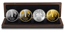 Silbermark Silber Set 2024 (Auflage: 250 | teilvergoldet | Polierte Platte)