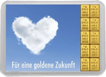 10 g Goldbarren "Für eine goldene Zukunft" (Kippbild)