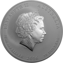 10 Unze Silbermünze Lunar II Affe 2016