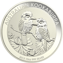 10 Unzen Silber Kookaburra Münzen 2013