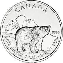 100 x 1 Unze Silber Wildlife Grizzly 2011