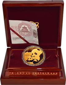 150g Gold China Panda 2019 PP (Polierte Platte | Auflage: 5.000)