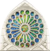 140g Silber Rosenfenster der Sagrada Familia 2025 (Auflage: 300)