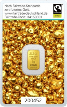 1g Goldbarren Argor Heraeus (Fairtrade)