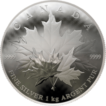1kg Silber Maple Leaf 2018 (Gewölbt | Auflage: 500)