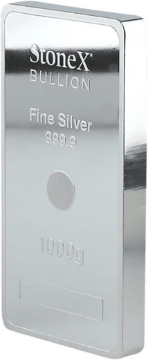 1 kg Silberbarren Stone X