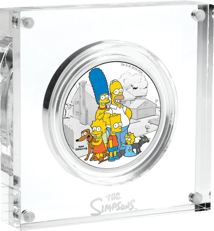 2 Unze Silber Die Simpsons Familie PP (coloriert | Auflage: 2.000 Stücke)
