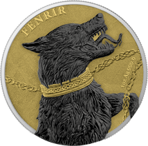 2 x 1 Unze Silber Germania Beasts Fenrir Geminus 2022 (Auflage: 500 | teilvergoldet)