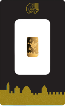 1 g Goldbarren Friedenstaube
