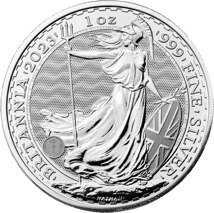 25 x 1 Unze Silber Britannia 2023 (Charles III.)