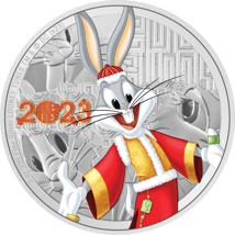 3 Unze Silber Lunar Bugs Bunny 2023 PP (Auflage: 1.000 | Polierte Platte)