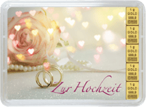 5g Goldbarren "Glückwunsch zur Hochzeit"