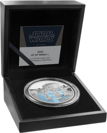 5 Unze Silber AT-AT Walker Star Wars Vehicles 2022 PP (Auflage: 300 | coloriert | Polierte Platte)