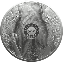 5 Unze Silber Big Five III Elefant 2024 (Auflage: 500)