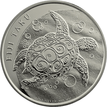 5 Unze Silber Fiji Taku Schildkröte Neuseeland 2012