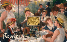 Gold Pierre-Auguste Renoir Das Frühstück der Ruderer Münze (Auflage: 50.000)