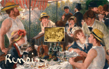 Gold Pierre-Auguste Renoir Das Frühstück der Ruderer Münze