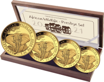 Gold Somalia Elefant Prestige Set PP 2021 (Auflage: 300)