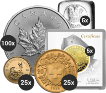 Starterpaket Gold und Silber XL