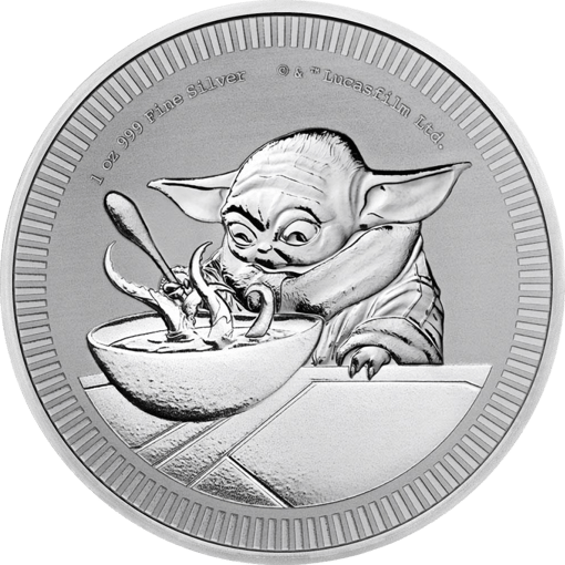 1 Unze Silber Star Wars Grogu Baby Yoda 2022 (Auflage: 25.000)