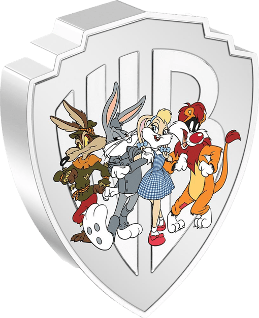 2 Unze Silber Warner Brothers Der Zauberer von OZ Looney Tunes 2023 PP (Auflage: 1.923 | coloriert | Polierte Platte)