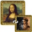 1 Unze Silber Bilderrahmen Mona Lisa - Leonardo Da Vinci (Auflage: 100 | teilvergoldet | Two-Face)