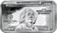1 Unze Silberbarren 100 Dollar Banknote Benjamin Franklin
