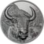 2 Unze Silber Mongolischer Bison 2025 (Auflage: 999 | High Relief | Black Proof)