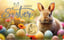 Gold Frohe Ostern Münze